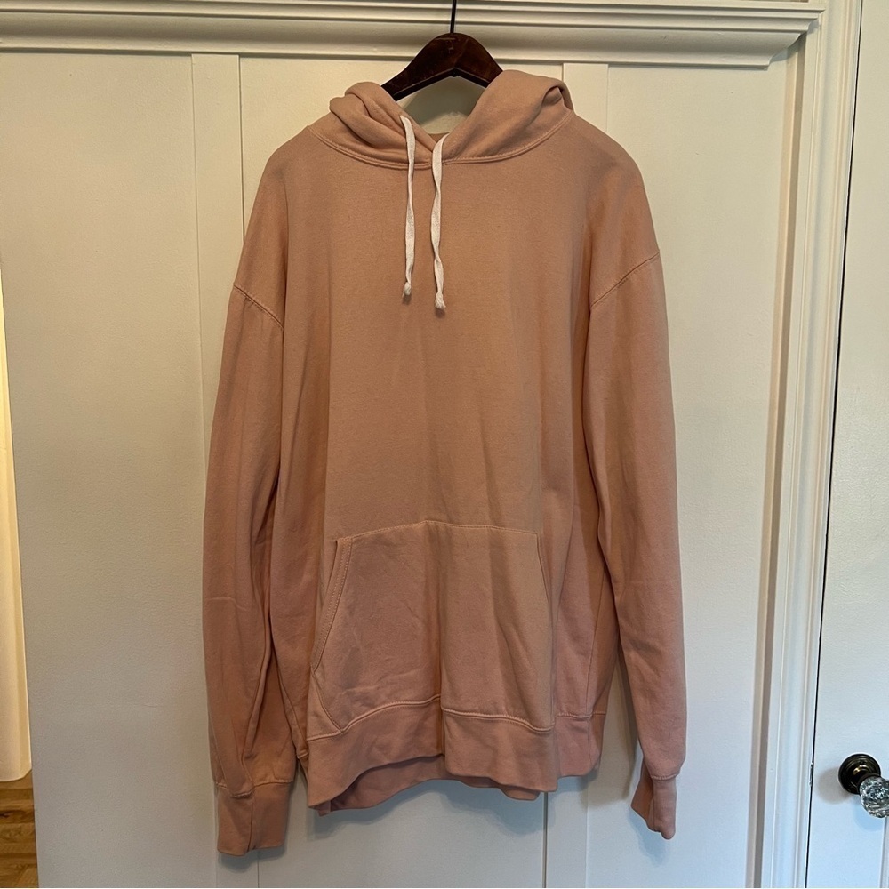 Women's Large Fleece Factory Pink Hoodie - Picture 4 of 8